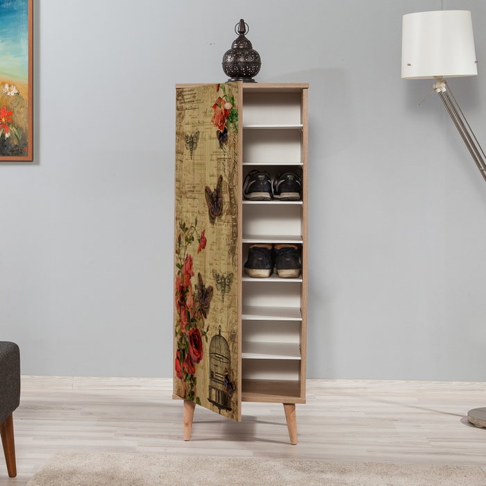 Hanah Home Zapatero 734 Roble Sonoma 50x135x38cm